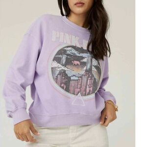DAYDREAMER Pink Floyd Animals Tour '77 Crew In Distressed Lavender Size Small